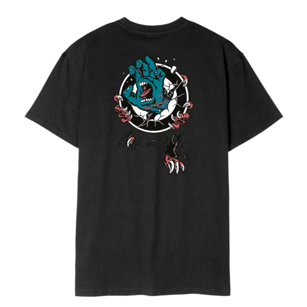 Santa Cruz Tee shirt Roskopp Screaming Target Black
