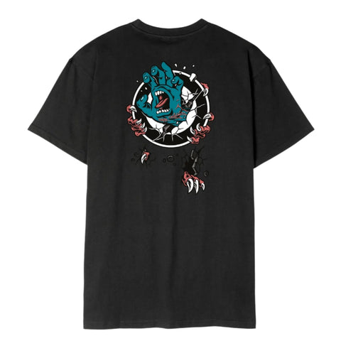 Santa Cruz Tee shirt Roskopp Screaming Target Black