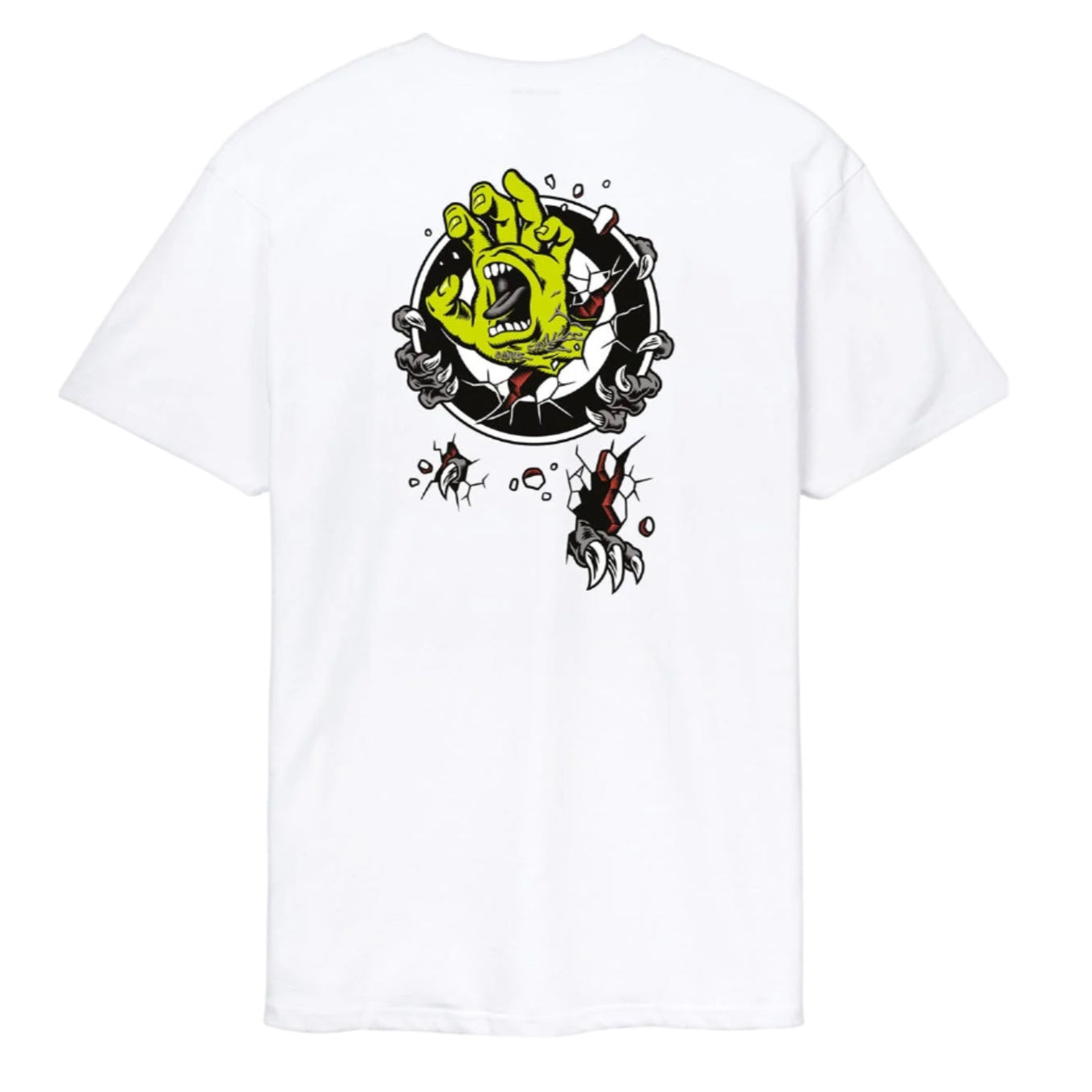 Santa Cruz Tee shirt Roskopp Screaming Target White