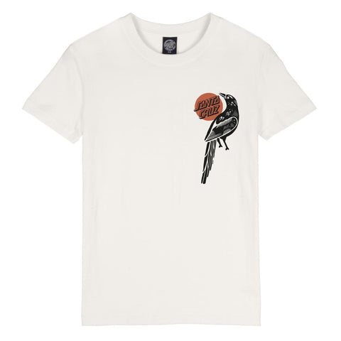 Santa Cruz Womens T-Shirt Raven White