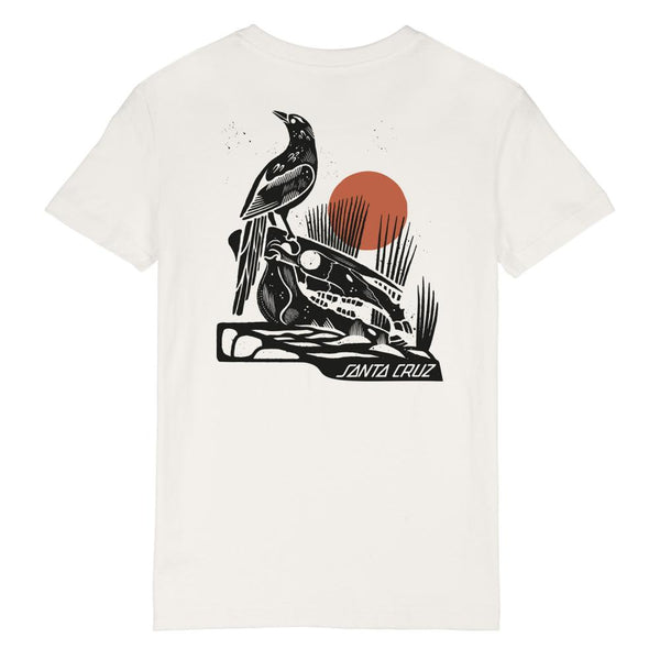 Santa Cruz Womens T-Shirt Raven White