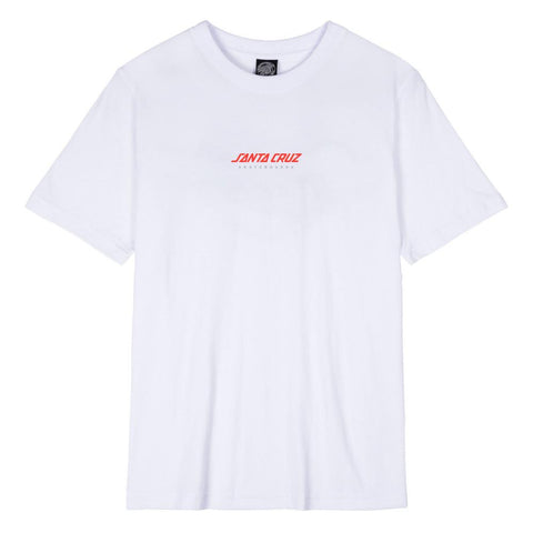 Santa Cruz Womens T-Shirt Serpent Japanese Dot White Sample 40% off
