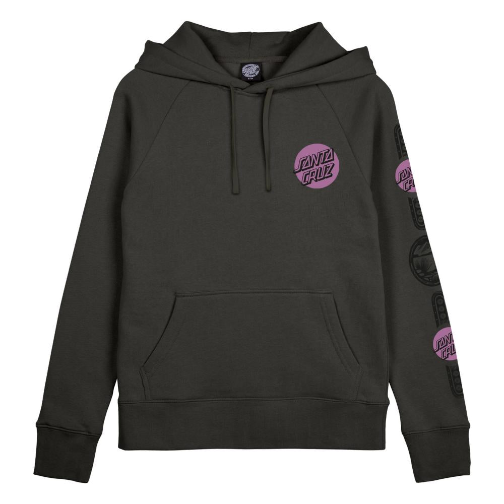 Santa Cruz Womens Hoodie SC Western Charcoal