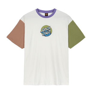 Santa Cruz Youth Crinkle Delta T-Shirt 8-10 YRS White Sample up to 50% off