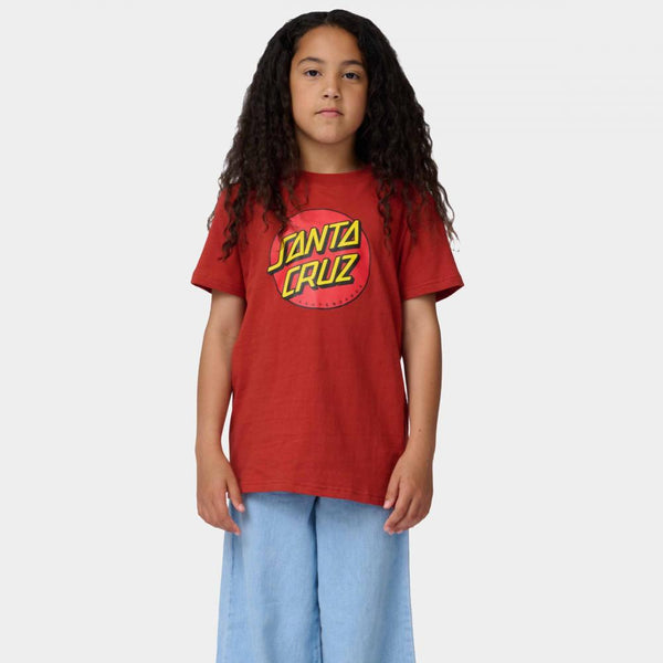 Santa Cruz Youth tee shirt Classic Dot Ketchup