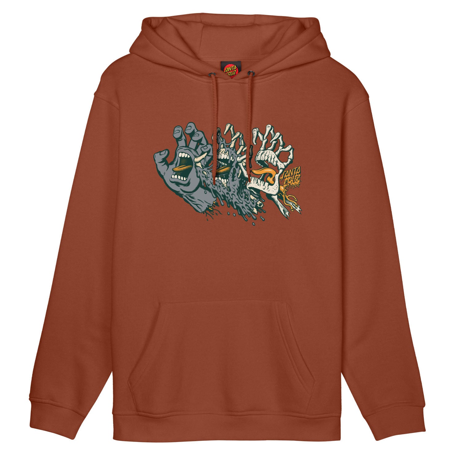 Santa Cruz Hoodie Evolved Hand Front Baked Clay
