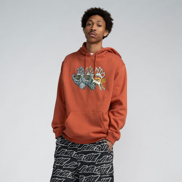 Santa Cruz Hoodie Evolved Hand Front Baked Clay