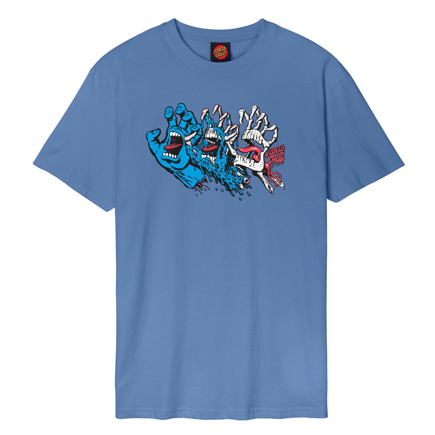 Santa Cruz Tee shirt Evolved Hand Front Dusty Blue