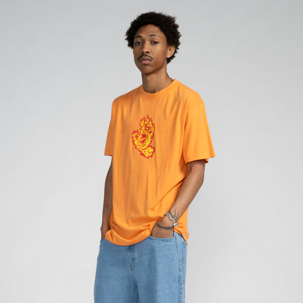 Santa Cruz Tee shirt Flame Hand Washed Apricot