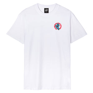 Santa Cruz Slime Balls SB Hand T-Shirt White
