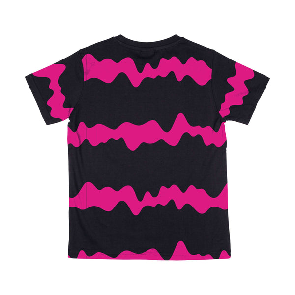 Santa Cruz Youth tee shirt Slime Stripe Black Slime