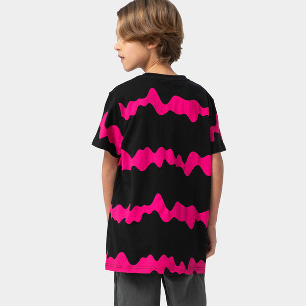 Santa Cruz Youth tee shirt Slime Stripe Black Slime