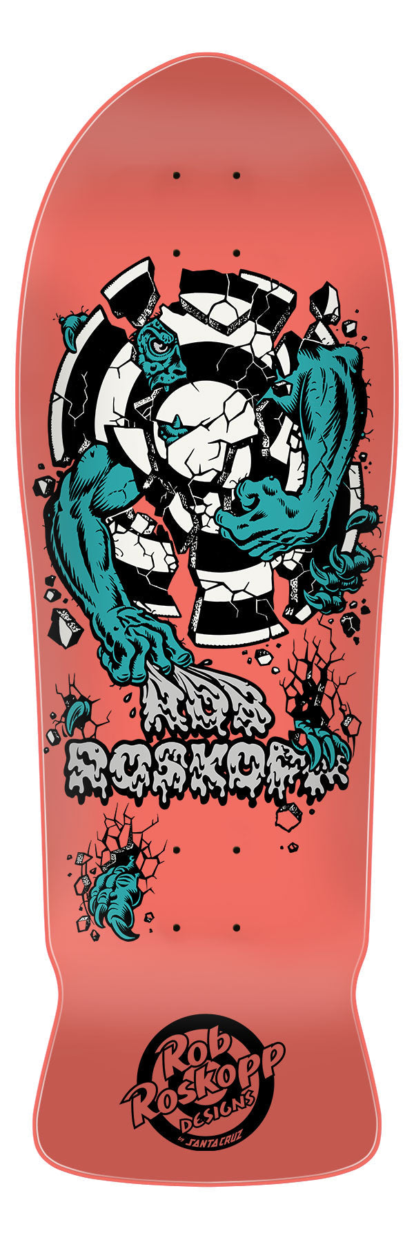 Santa Cruz skateboard deck Roskopp Three Reissue 10.17"