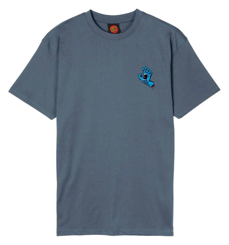 Santa Cruz tee shirt Screaming Hand Chest Storm Grey