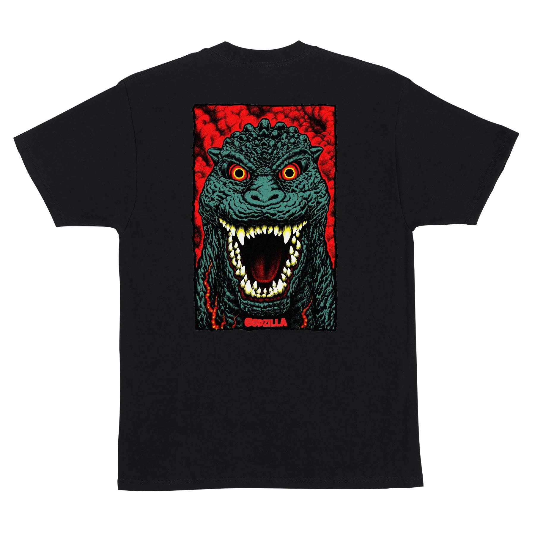 Santa Cruz x Godzilla Short sleeves tee shirt Destroyer Stripes Black