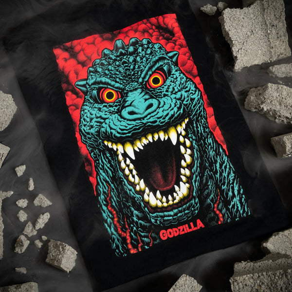 Santa Cruz x Godzilla Short sleeves tee shirt Destroyer Stripes Black