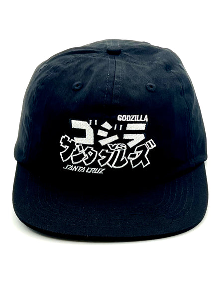 Santa Cruz x Godzilla Snapback cap Black One size