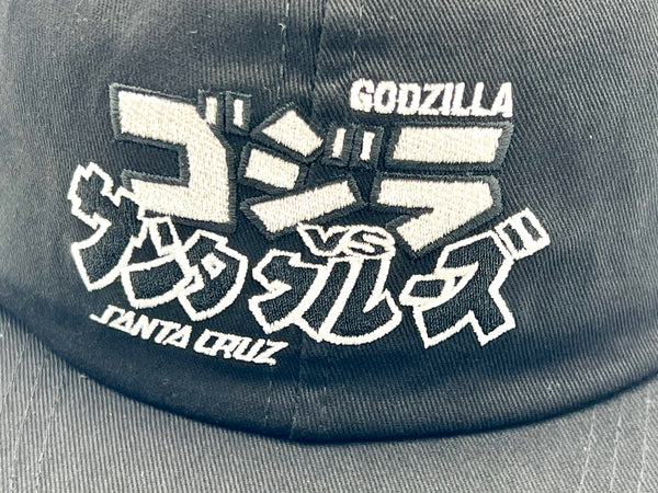 Santa Cruz x Godzilla Snapback cap Black One size