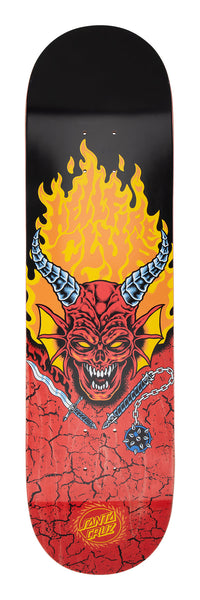 Santa Cruz x Stranger Things Season 5 skateboard deck Hellfire Club Red/Black 8.25"