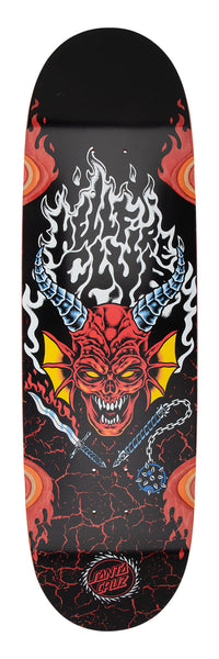 Santa Cruz x Stranger Things Season 5 skateboard deck Hellfire Flame Black/Red 9"
