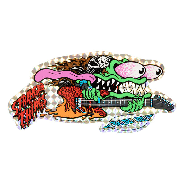 Santa Cruz x Stranger Things Season 5 skateboard deck Meek Slasher White 10.1"