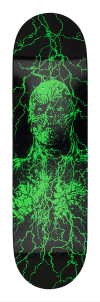 Santa Cruz x Stranger Things Season 5 skateboard deck Vecna Black/Green 8.5"