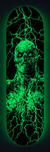 Santa Cruz x Stranger Things Season 5 skateboard deck Vecna Black/Green 8.5"
