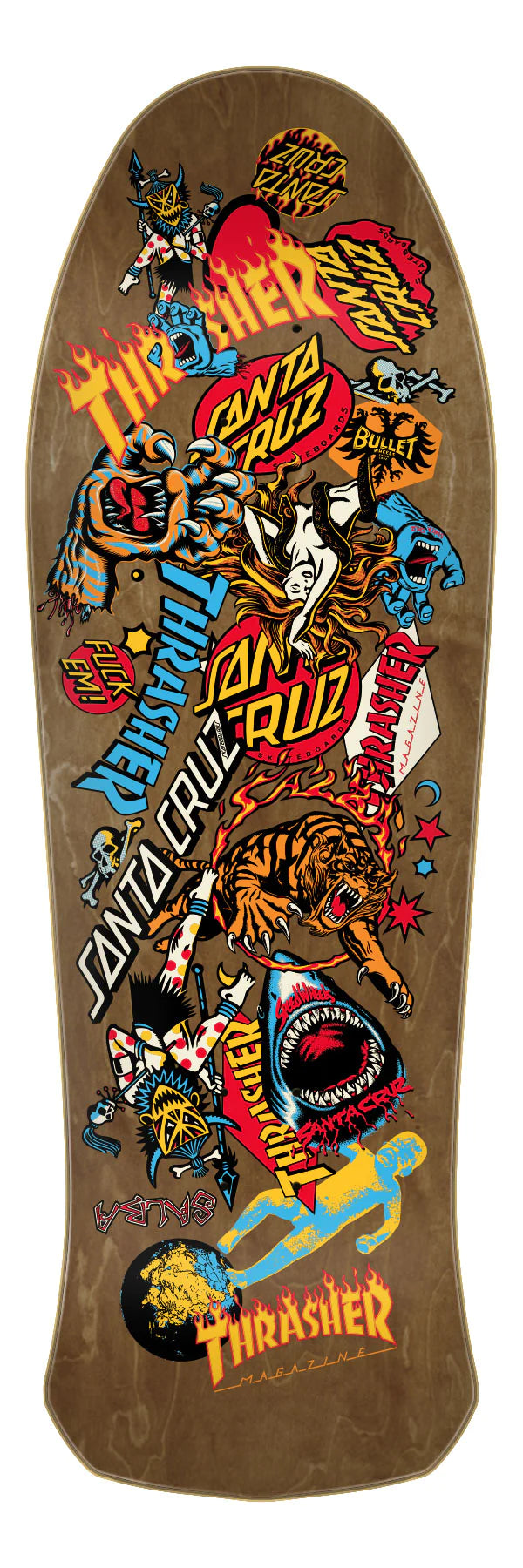 Santa Cruz x Thrasher Skateboard Deck Thrasher Salba Oops 10.4" SCR-SKD-5068