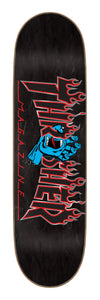 Santa Cruz x Thrasher Skateboard deck Thrasher Screaming Hand Flame Black 8.5" SCR-SKD-5065