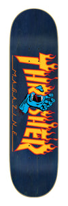 Santa Cruz x Thrasher Skateboard deck Thrasher Screaming Hand Flame Navy 8.25" SCR-SKD-5066