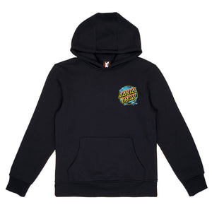 Santa Cruz x Pokemon Youth Pikachu Spray Dot Hoodie Black