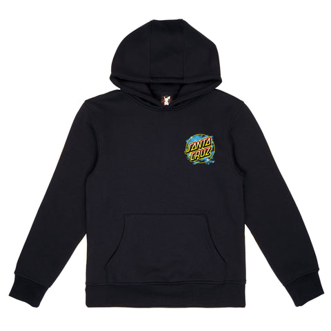 Santa Cruz x Pokemon Youth Pikachu Spray Dot Hoodie Black