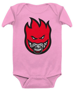 Spitfire baby onesie Paci-Fire Light Pink