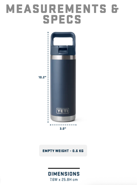 Yeti Rambler Straw Bottle Insulated Pace Purple Camp 18oz - 532ml