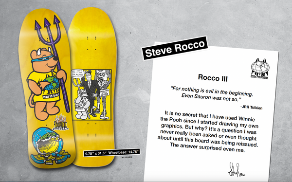 World Industries skateboard deck Steve Rocco III 9.75"