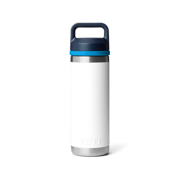 Yeti Rambler Bottle Insulated Drink White / Blue with chug cap 18oz - 532ml