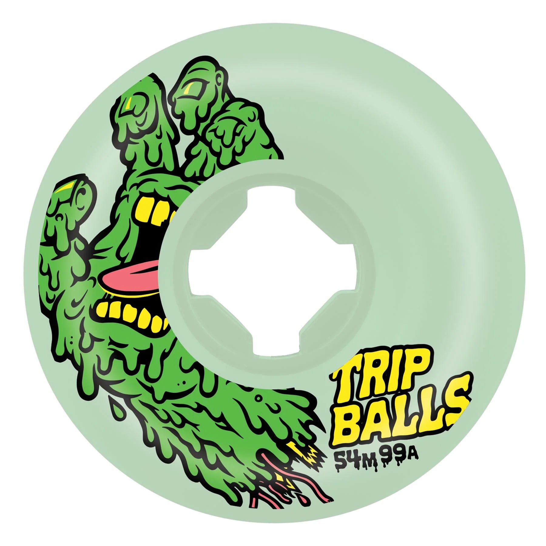 Slime Balls skateboard wheels Face Melter Trip Balls 99A 54mm Glow in the dark