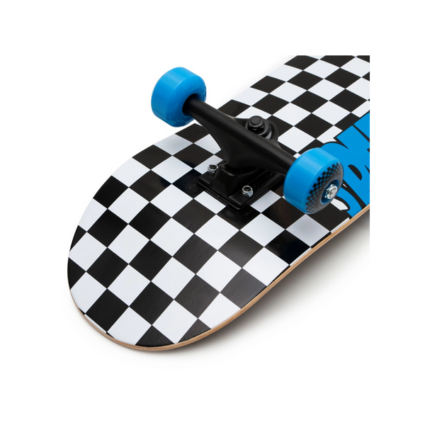 Speed Demons skateboard complete Checkers Black/Blue 7.75"