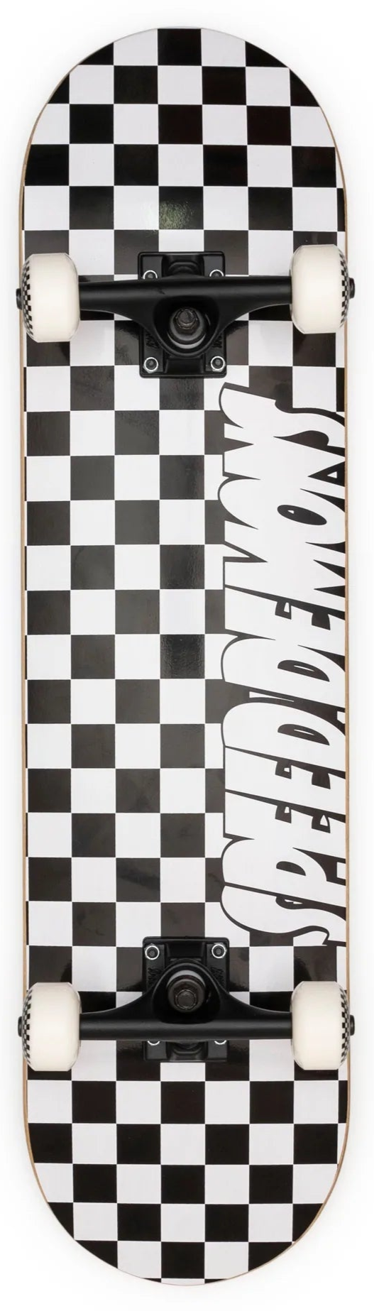 Speed Demons skateboard complete Checkers Soft top black/white 7.25"