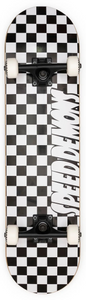 Speed Demons skateboard complete Checkers Soft top black/white 7.25"