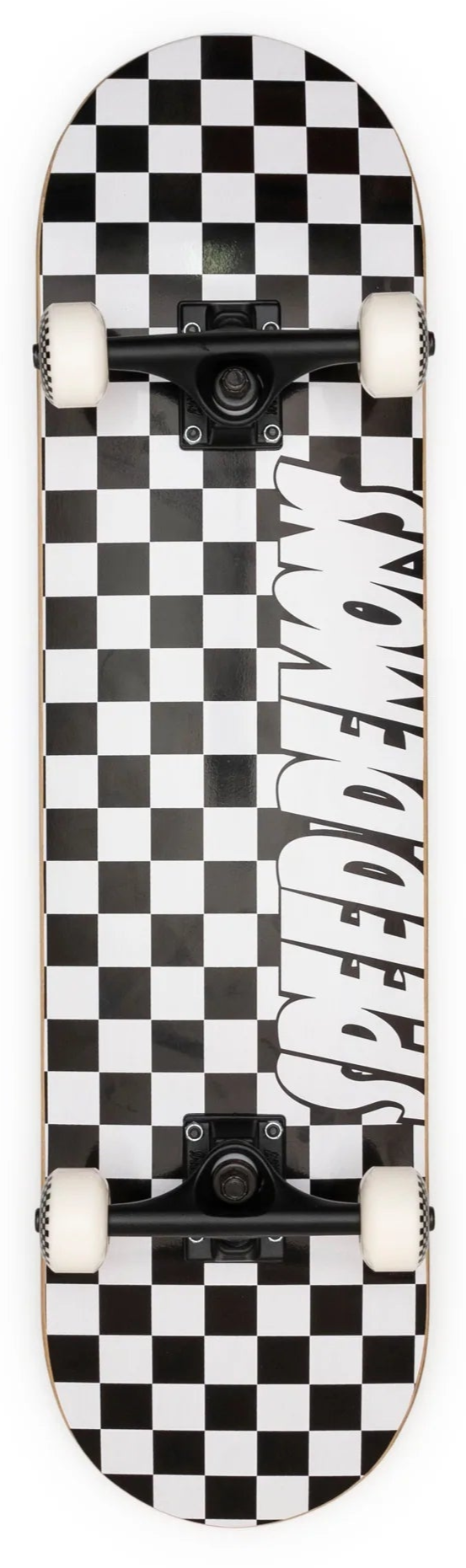 Speed Demons skateboard complete Checkers black/white 8"