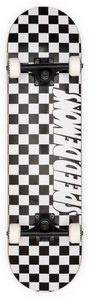 Speed Demons skateboard complete Checkers black/white 8"
