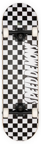 Speed Demons skateboard complete Checkers Soft top black/white 7.25"