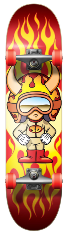 Speed Demons skateboard complete Hot Shot Multi 8"