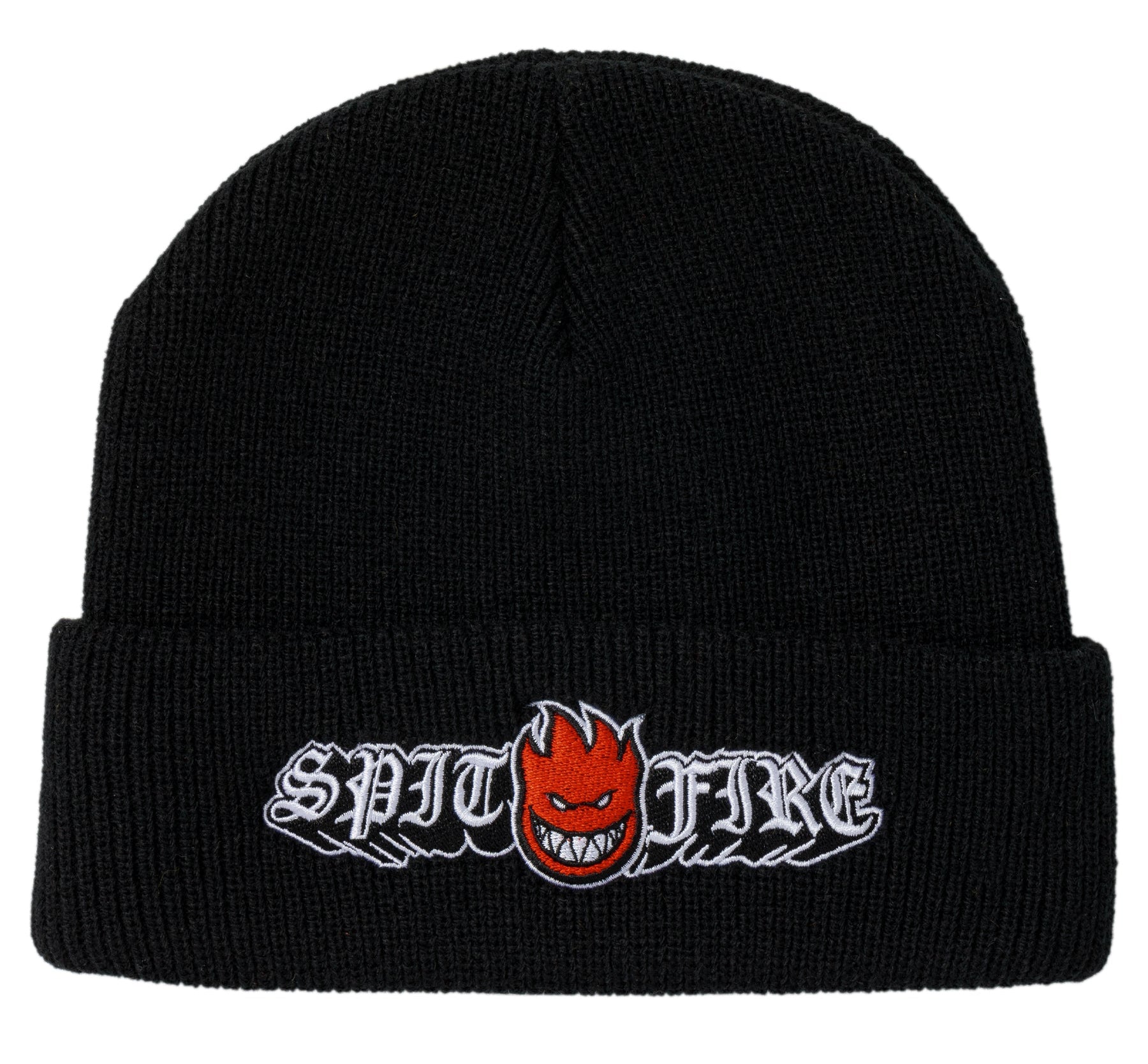 Spitfire beanie Old E Drop Bighead Cuff Black