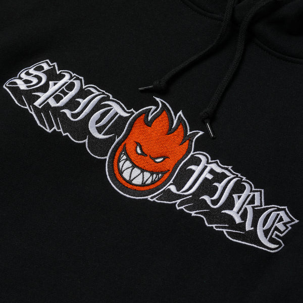 Spitfire pullover hoodie Old E Drop Bighead Emb Black
