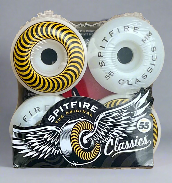 Spitfire skateboard wheels Classics 99A White 55 MM