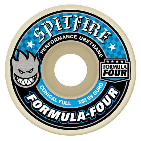 Spitfire skateboard wheels Formula Four Conical Full 99A 52mm (Pack of 4)