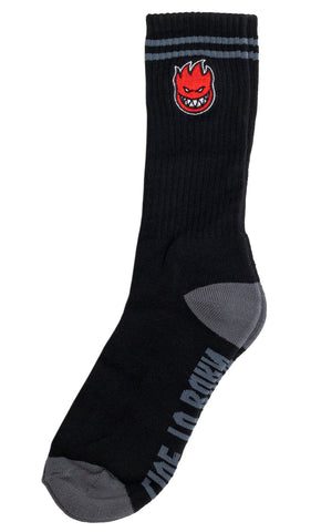 Spitfire socks Bighead Fill Emb Black