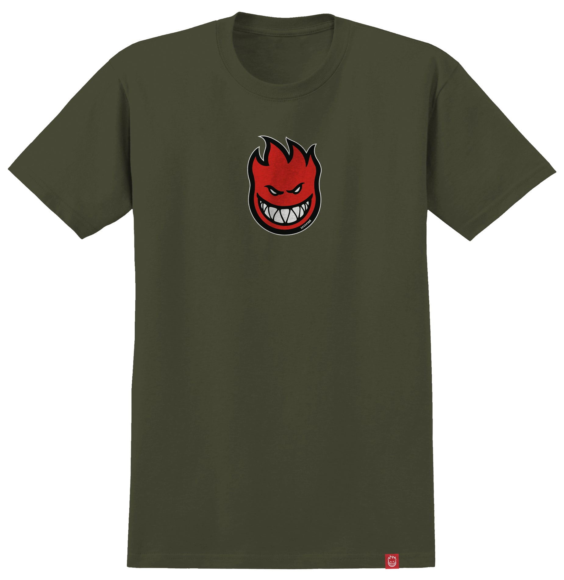 Spitfire tee shirt Bighead Mid Fill Military Green